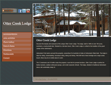 Tablet Screenshot of ottercreeklodge.com